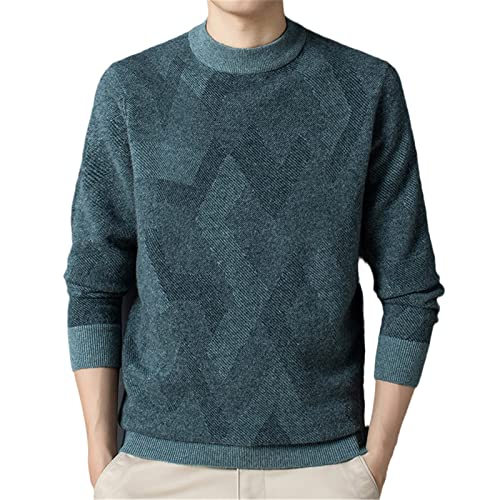 Pull homme 100% pure laine de montagne WEGUKRI chaud et élégant pour l'hiver