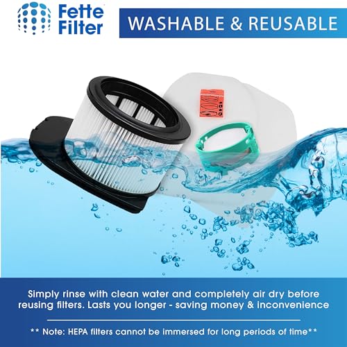 Image of Fette Filter - Replacement Filters and Kit compatible with Shark Stratos Cordless Vacuum IZ862H (1 Filter & 2 Foam and Felt Kits & 2 Cartridges)