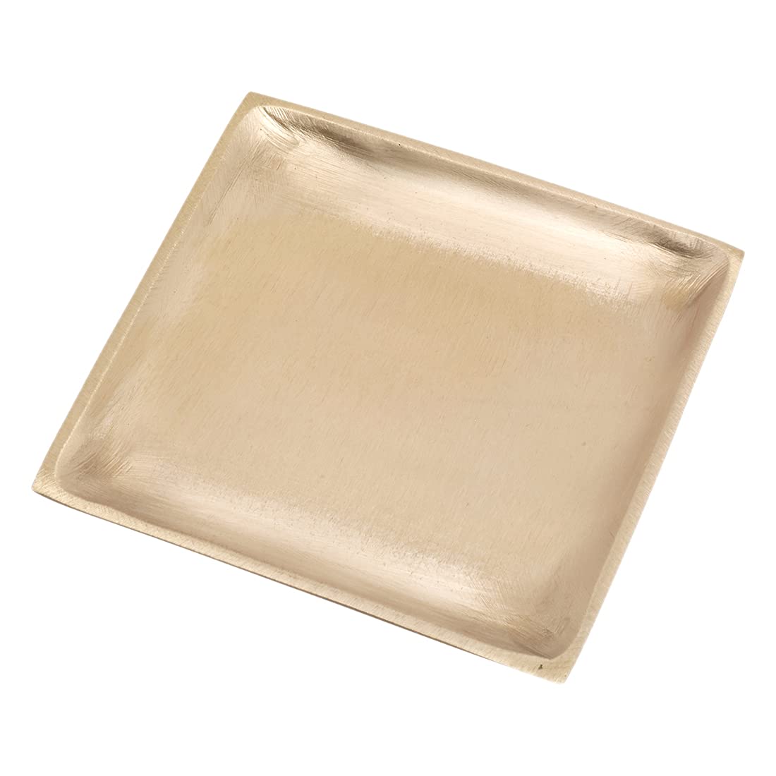 Nklaus Gold Plate Square 8X8 Cm Solid Brass Saucer Decoration Candles Lanterns Pillar Candles Christening Wedding Communion 10529