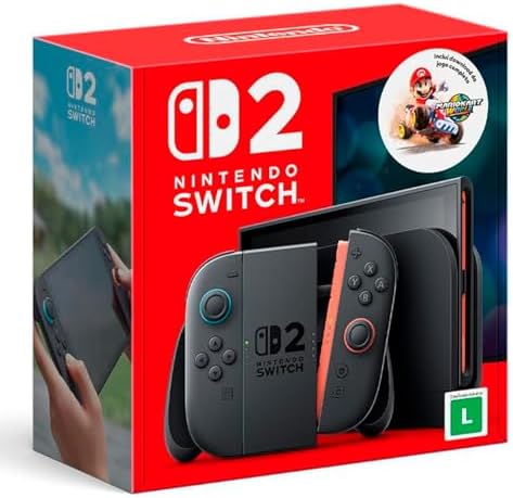 Bundle Nintendo Switch 2 + Jogo Digital Mario Kart World – Modelo...