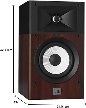 JBL STAGE A130 W 1 Pair 133mm Woofer/2-way Bookshelf Speaker/Rear Bass Reflex/Wood/Black JBLA130W