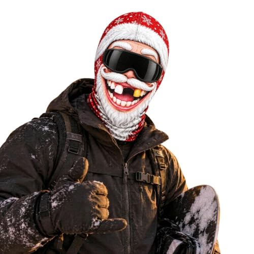 Christmas Masks for Adults 3D Funny Realistic Face Balaclava Old Man Mask - image 4