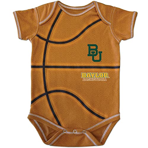 College Kids Baylor Bears Infant MVP Basketball Short Sleeve Bodysuit (0-3M)