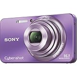 Sony Cyber-Shot DSC-W570 16.1 MP Digital Still Camera with Carl Zeiss Vario-Tessar 5x Wide-Angle Optical Zoom Lens and 2.7-inch LCD (Violet)