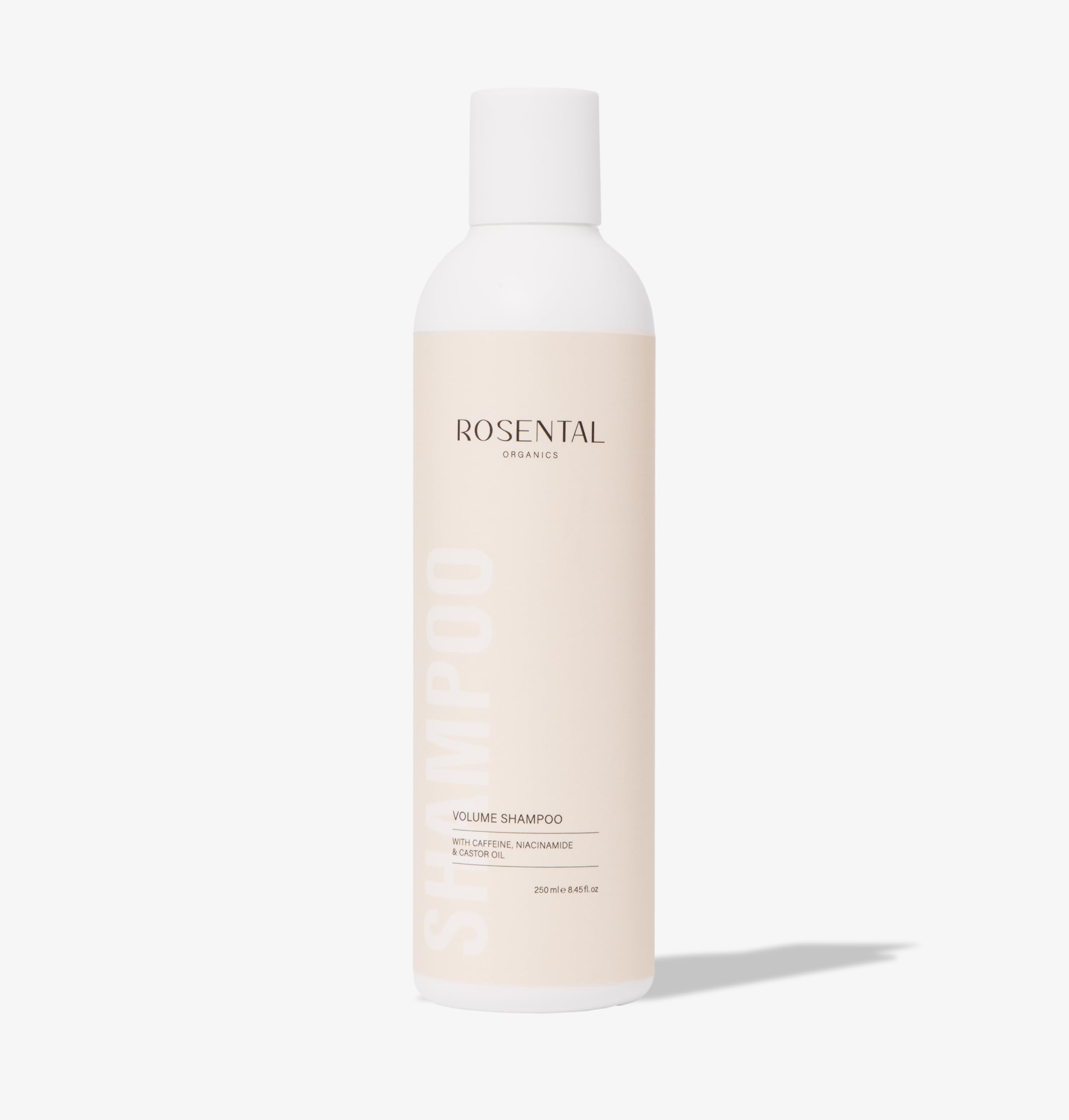 Rosental Organics Volume Shampoo mit Koffein, Niacinamid & Rizinusöl – Naturkosmetik für feines Haar, fördert Volumen & Haarwachstum, silikonfrei, 250 ml