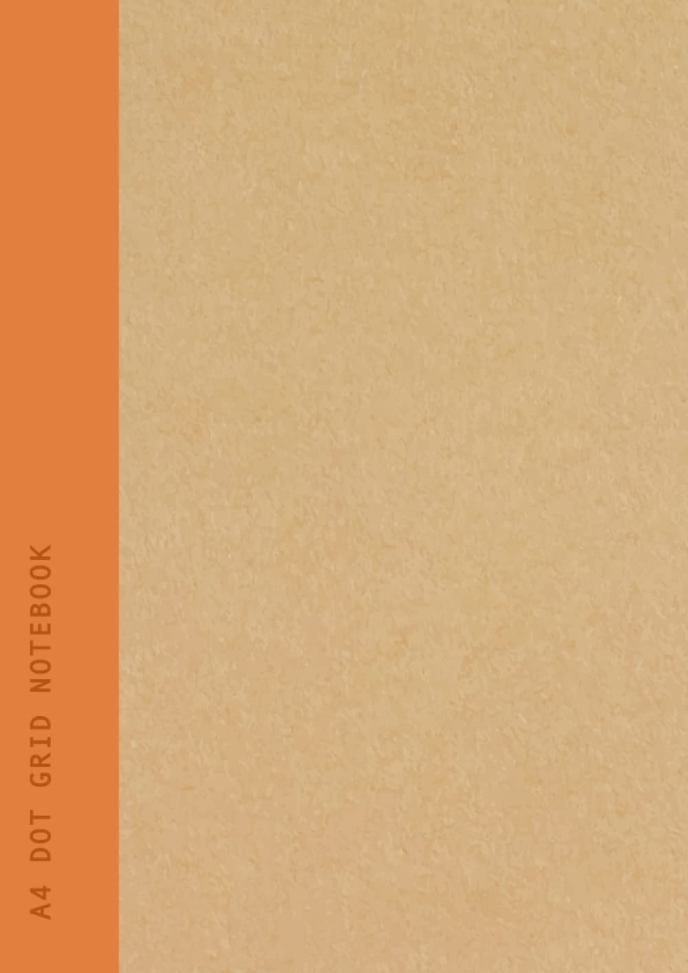 A4 Dot Grid Notebook: Orange Spine | Dotted Grid | School & College Subject or Course Journal - 90 Pages Recycled Paper Soft Cover