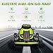 Garvee Go Kart, Electric Drift Kart Car with Adjustable Seat, 24V 7Ah Outdoor Ride On Toy, 2 * 200W Motor, 8.1 MPH, LED Lights, Toy Race Car for Kids 6-12 Years Old