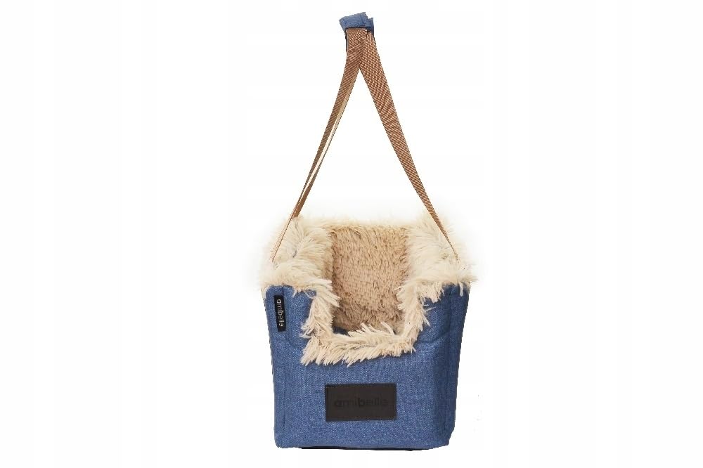 Hunde Autositz 27x44 cm Jeans - 3in1 Tasche Bett für Hund Katze