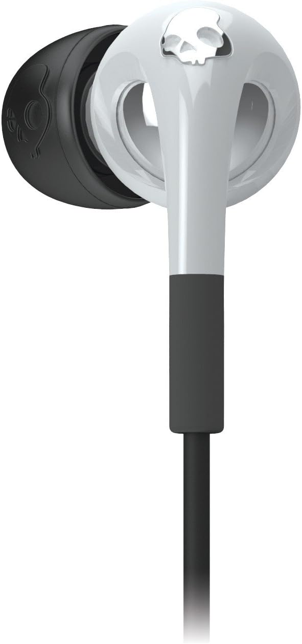 Skullcandy Fix in Ear Headphone with 3 Button Remote - White/Chrome