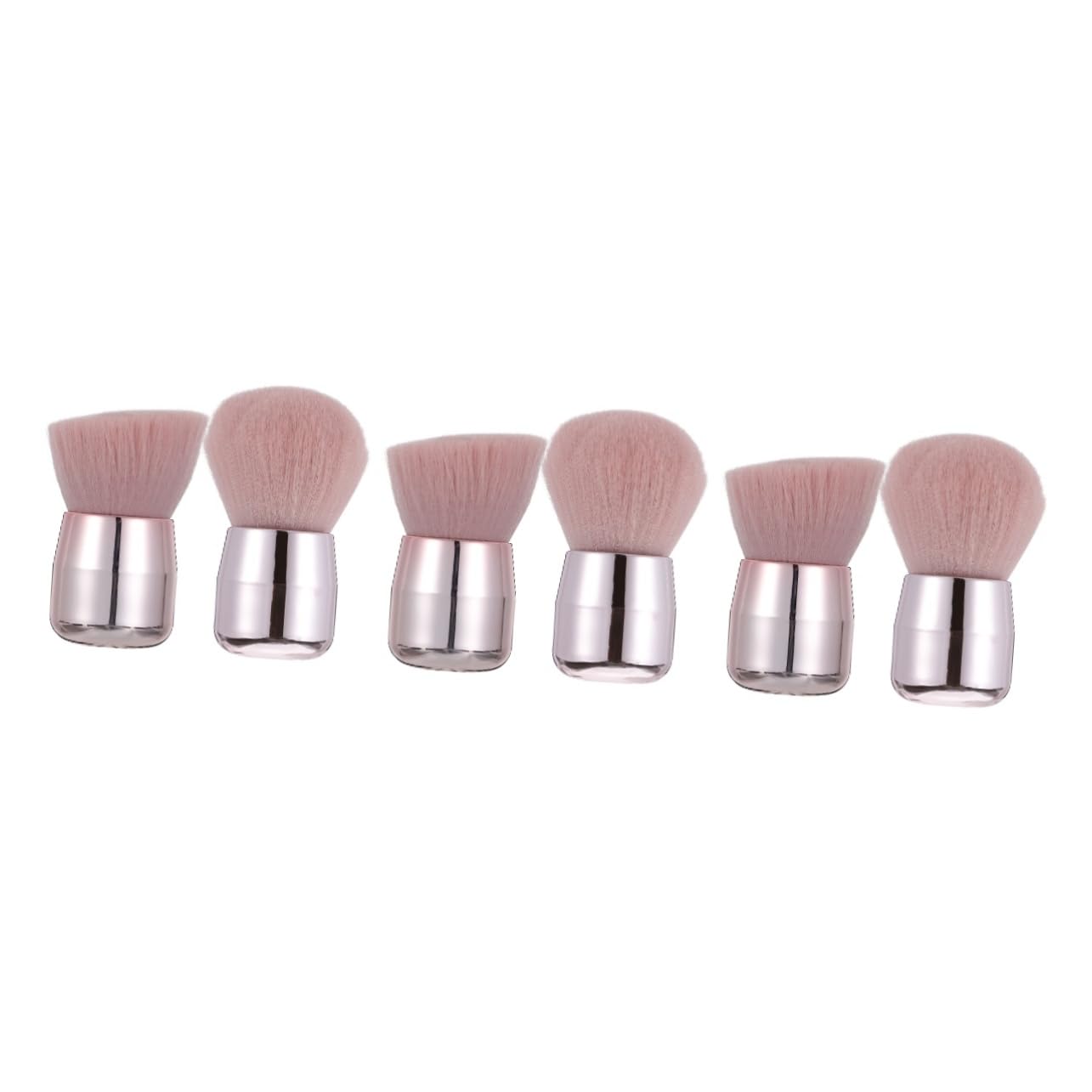 MAGICLULU 3er-set Make-up-pinsel-set Pilzform Foundation-pinsel Weiche Kunstfaser Bequemer Griff Tragbar Für Unterwegs 2 Stück X 3