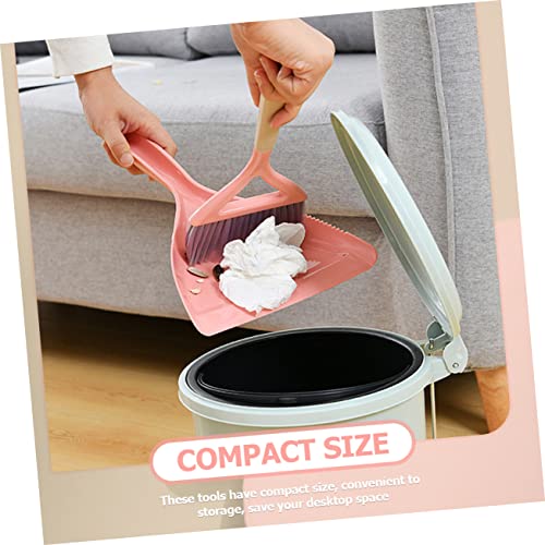 PACKOVE Besen Und Kehrschaufel Set Mini Kehrschaufel Mini Besen Für Hause Desktop Reinigung Mit Flexiblen Bürstenhaaren Material Und Aufhängeloch Für Einfache Lagerung – Bild 6