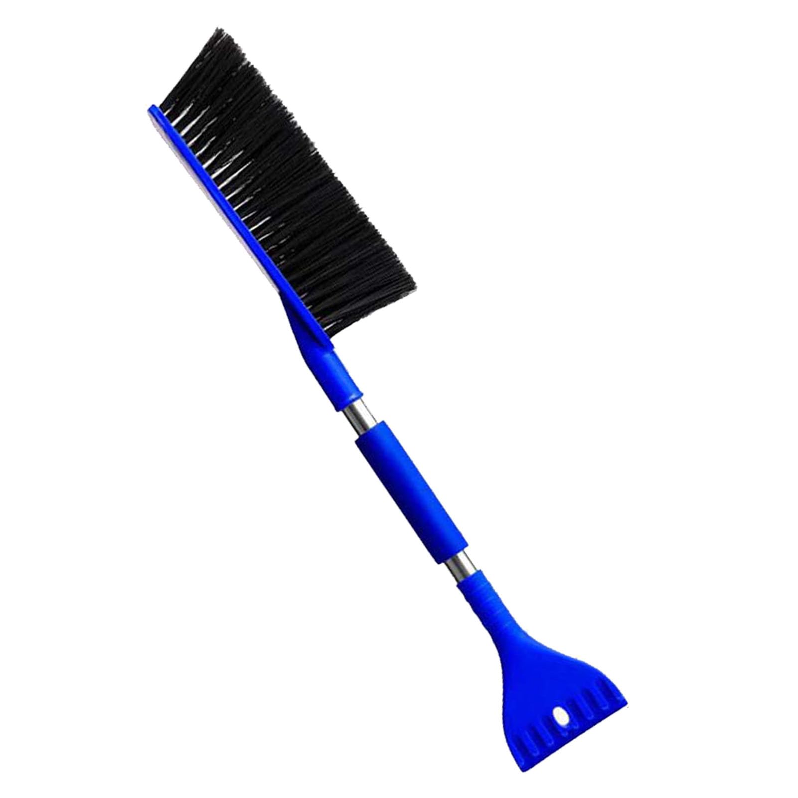 Raschietto per Ghiaccio Multifunzionale Leggero ad Angolo Regolabile, Spazzola da Neve 2 in 1, con Impugnatura ergonomica per la rimozione di Neve o Ghiaccio, Parabrezza del (Blu)