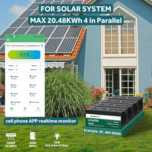 48 volt lithium battery for golf cart with 18a charger 48v lithium battery with 200a bms lcd amp mobile monitor 512kwh with 1024kw output 1000a peak current for golf cart100ah