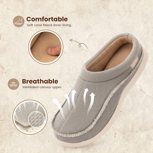 Image of Zigzagger Men's Slip On Moccasin Slippers Indoor Outdoor