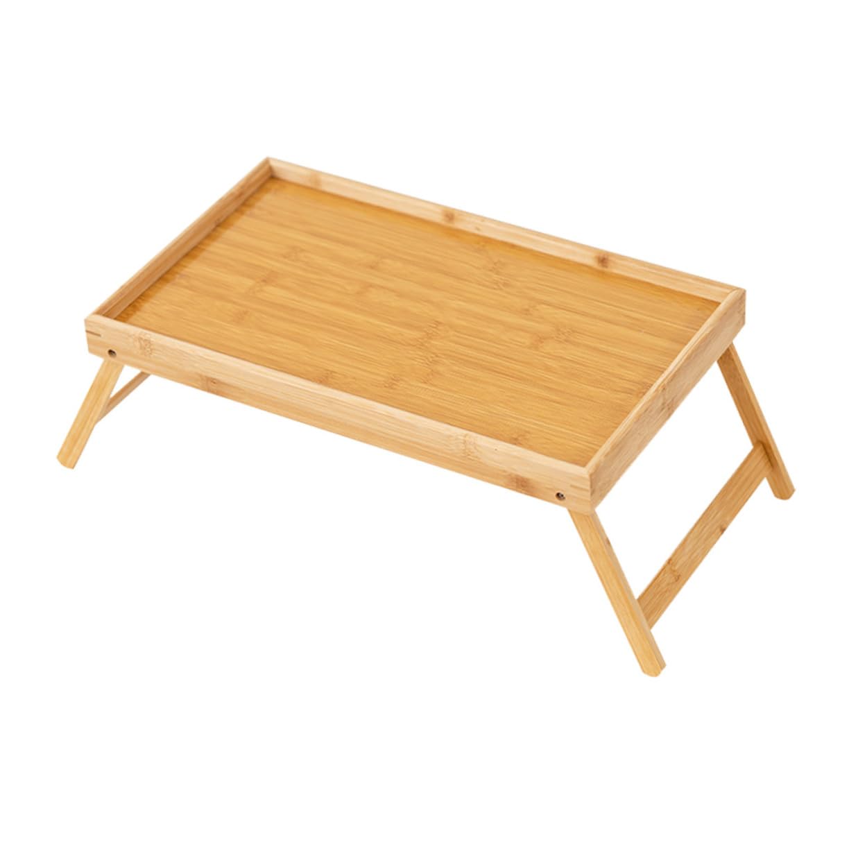 Hemoton Foldable Laptop Desk Multi-Purpose Bed Tray Table for Study Reading and Meals Portable Desk for Home Office and Outdoor Use