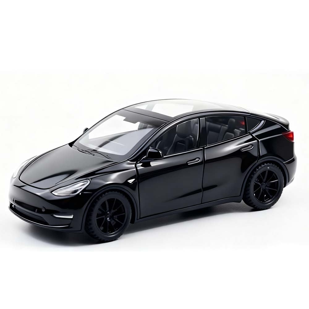 TOPRON Model Car Tesla Model X 1:32 Scale, Die-cast Alloy Electronic Toy With Pull-back Function, With Lights And Music, Mini Vehicle Toy As A Gift