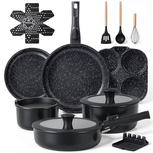 Ammeloo 21-Piece Ceramic Cookware Set