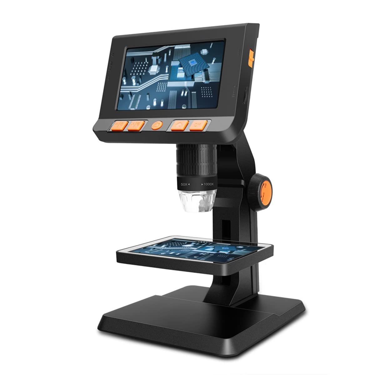 SePKUS Accesorios para Microscopios Microscopio Digital 108 0p 1000x Microscopio óptico Microscopio Rotable Liftable Stand Durabilidad Y Rendimiento Confiable
