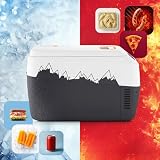 peme Ice On 28,3L – Przenośna lodówka termoelektryczna z wyświetlaczem LCD, portem USB, podwójnym zasilaniem 12V/230V – Idealna na camping, podróże & do samochodu