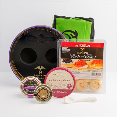 Caviar Gift Set with Blinis Crème & Pearl Spoon