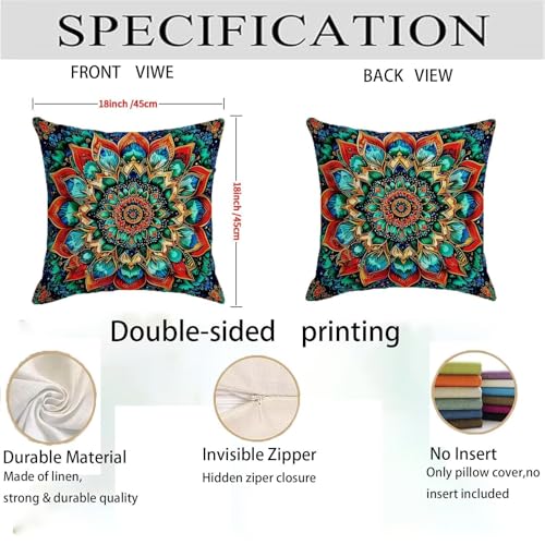 Housse coussin 80x80cm imperméable avec zip invisible lot de 2 - 5