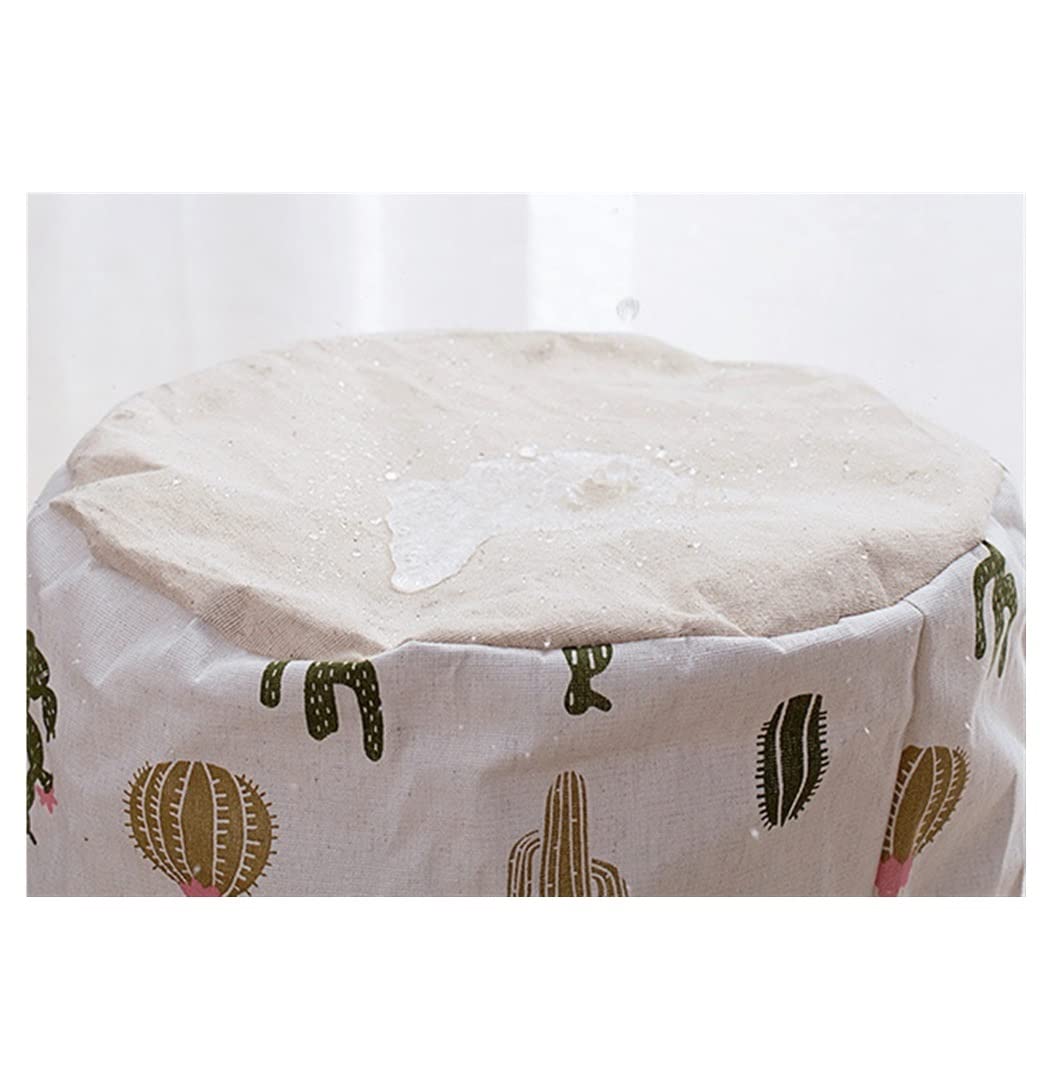 Cesto Ropa Sucia Cesto De Ropa Sucia Redonda Armario Algodón Cubo Plegable Barril Almacenamiento Hamper(E)