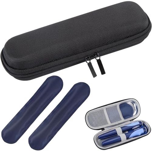Bolsa isotérmica, negra pequeña, pequeña bolsa térmica con 2 acumuladores de frío, bolsa de almacenamiento portátil aislada pequeña, bolsa con compartimento refrigerador para almacenamiento de viaje y