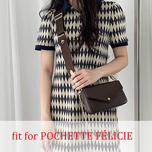 Image of Multi Pouchette Accessories Adjustable Strap, Crossbody Shoulder Purse Strap Replacement, Wide Luxury Bag Strap