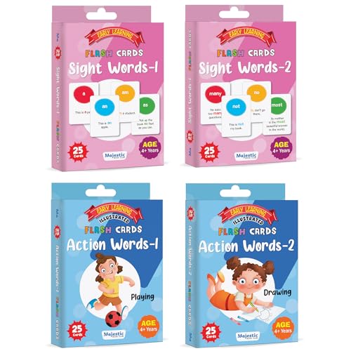 Image of The Book Tree Action & Sight Word Flashcards for Kids | 100 Early Learning Cards | Fun & Easy Word and Sentence Practice | Educational Flashcards for Preschool Learning & Toddler Activities