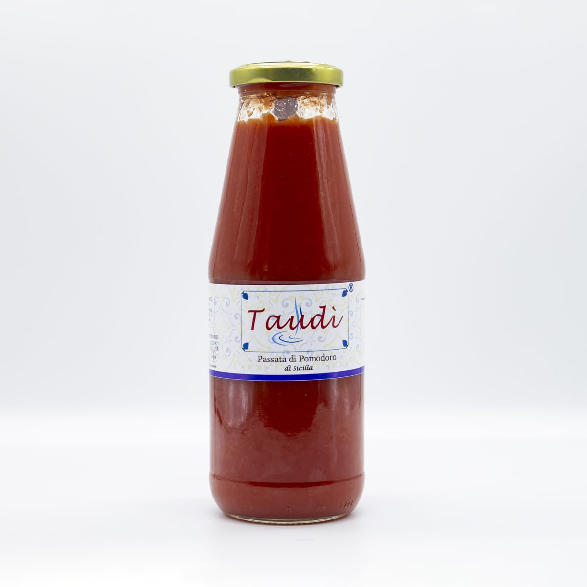 Taudì Conserve Passata De Tomate Artesanal Siciliana – 100% Natural, Sin Conservantes – Hecha Con Tomates Sicilianos Frescos – Ideal Para Salsas Y Pasta – Made in Italy - Tarro De Vidrio 700g