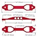 Altland Heavy Duty Battery Tie Down Bracket (Red)