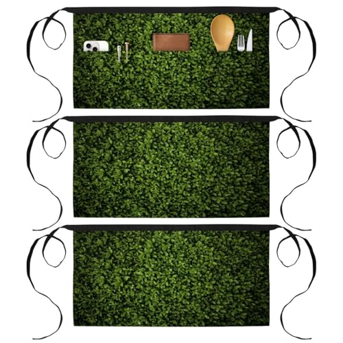 Tablier court de chef 3 poches pour restaurant nettoyage et bar