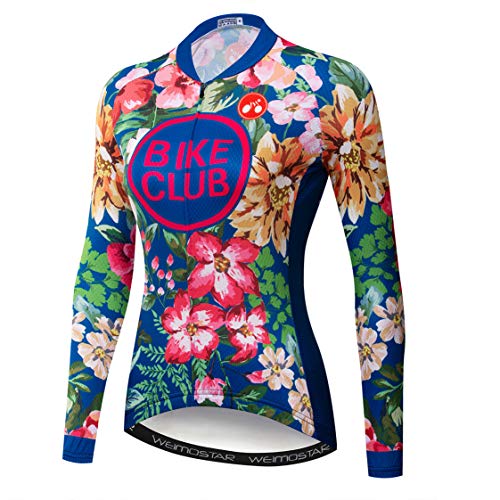 rennrad langarmtrikot damen MTB Jersey Frauen Radfahren Jersey Langarm Bike Jersey Reißverschluss Mountain Road Kleidung Fahrrad Tops Atmungsaktiv Pro Team Sport Shirts für Frauen Frühling Herbst Grün Rot Größe S Fashion PLU_83624 Pedals:mBooster Active Pedal + CRP2 Accelerator Set SPD XC PEDAL