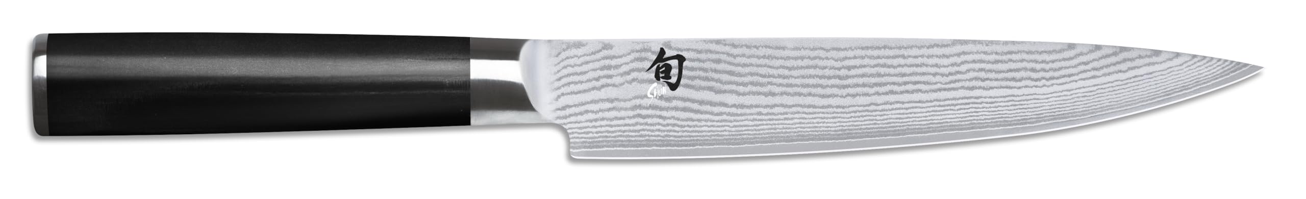 KAI Shun Classic coltello da carne giapponese 18 cm lunghezza lama - Coltello damasco 32 strati nucleo VG MAX - 61 (±1) HRC - Manico in legno di Pakka - Made in Japan - Coltello da arrosto forgiato