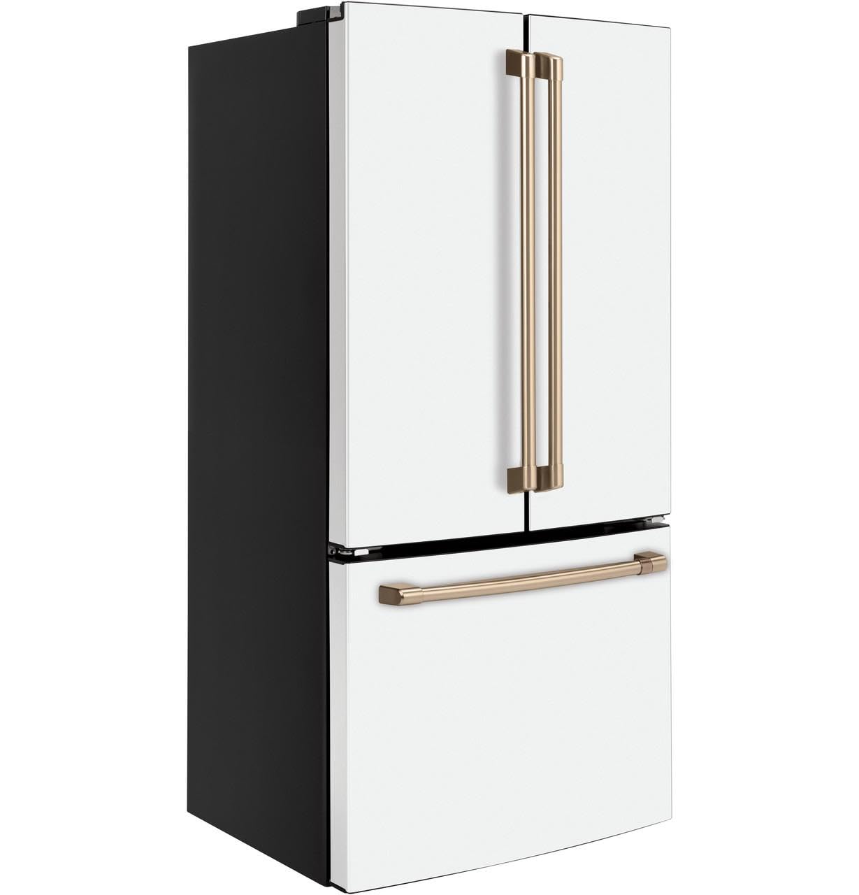 Café Cwe19sp4nw2 18.6 Cu. Ft. French Door Refrigerator In Matte White, Fingerprint Resistant, Counter Depth And Energy Star on Fridge.com - View 4