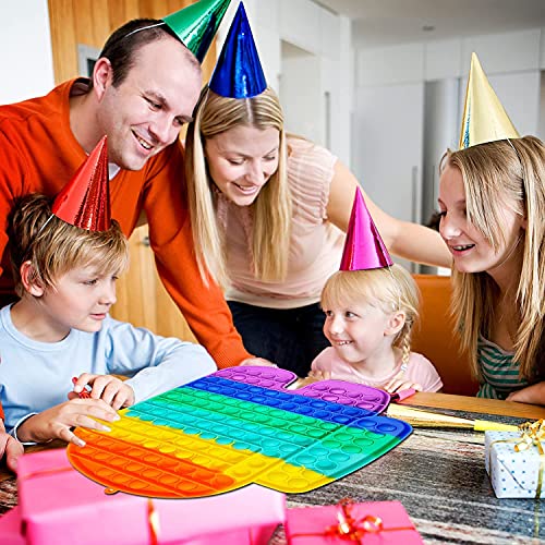 Image of Big Size Push Pop Fidget Toy, Big Rainbow pop, Big Size Squeeze Toys for Kids and Adults Big pop (Big-Robot)