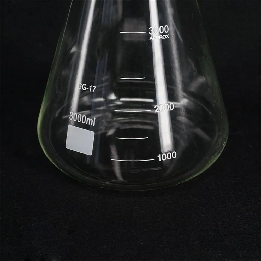 3000 ml 24/29 Beuta Erlenmeyer szklana butelka stożkowa materiały laboratoryjne