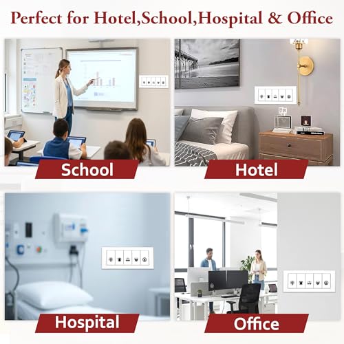 Image of GLUN 600 Monochrome Black Switch Board Stickers 60+ Icons | Luxury Vinyl Decorative Switch Stickers for Home, Hotel & Office | Self Adhesive, Waterproof & Removable