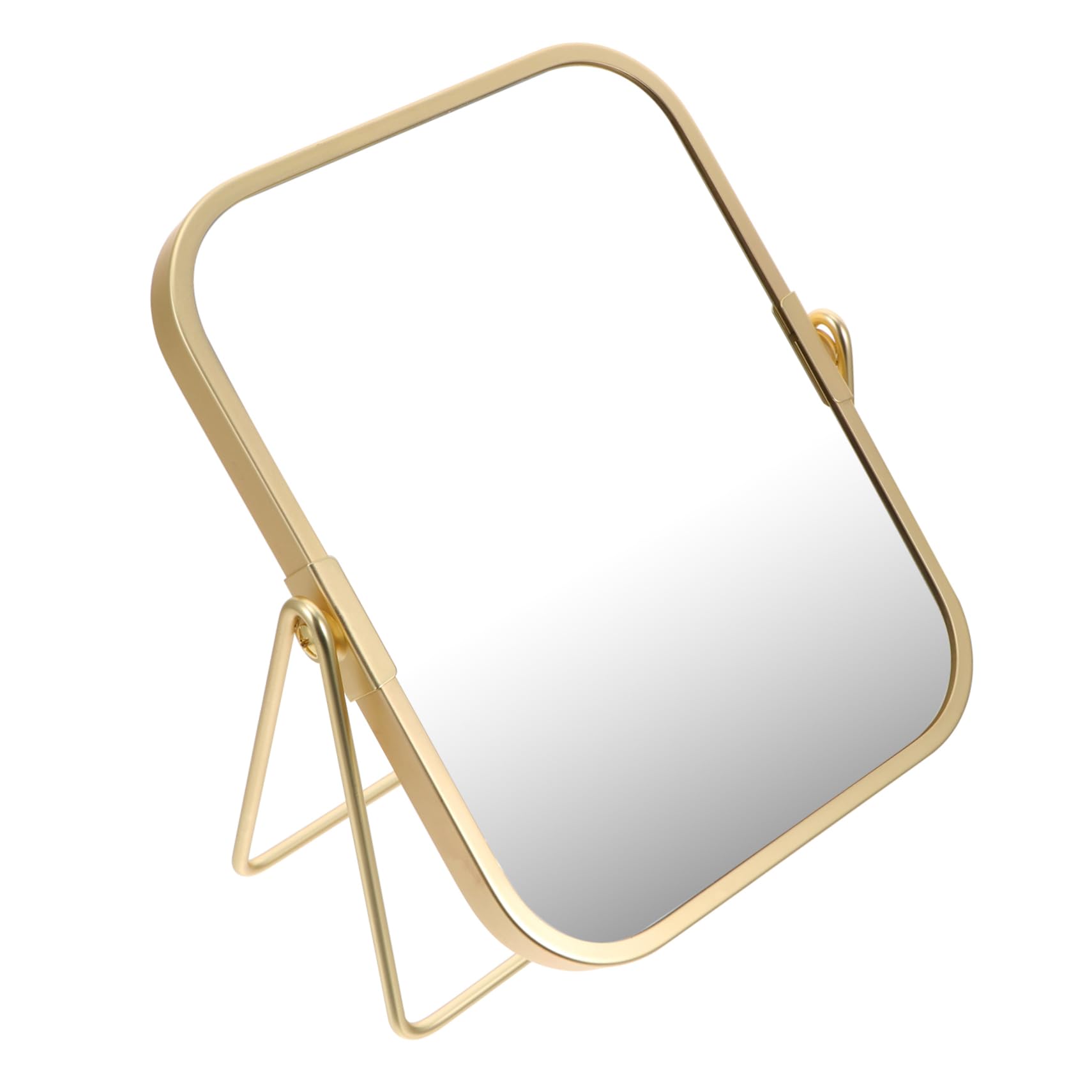 Miroir de maquillage doré Healvian au design moderne chic pour coiffeuse élégante