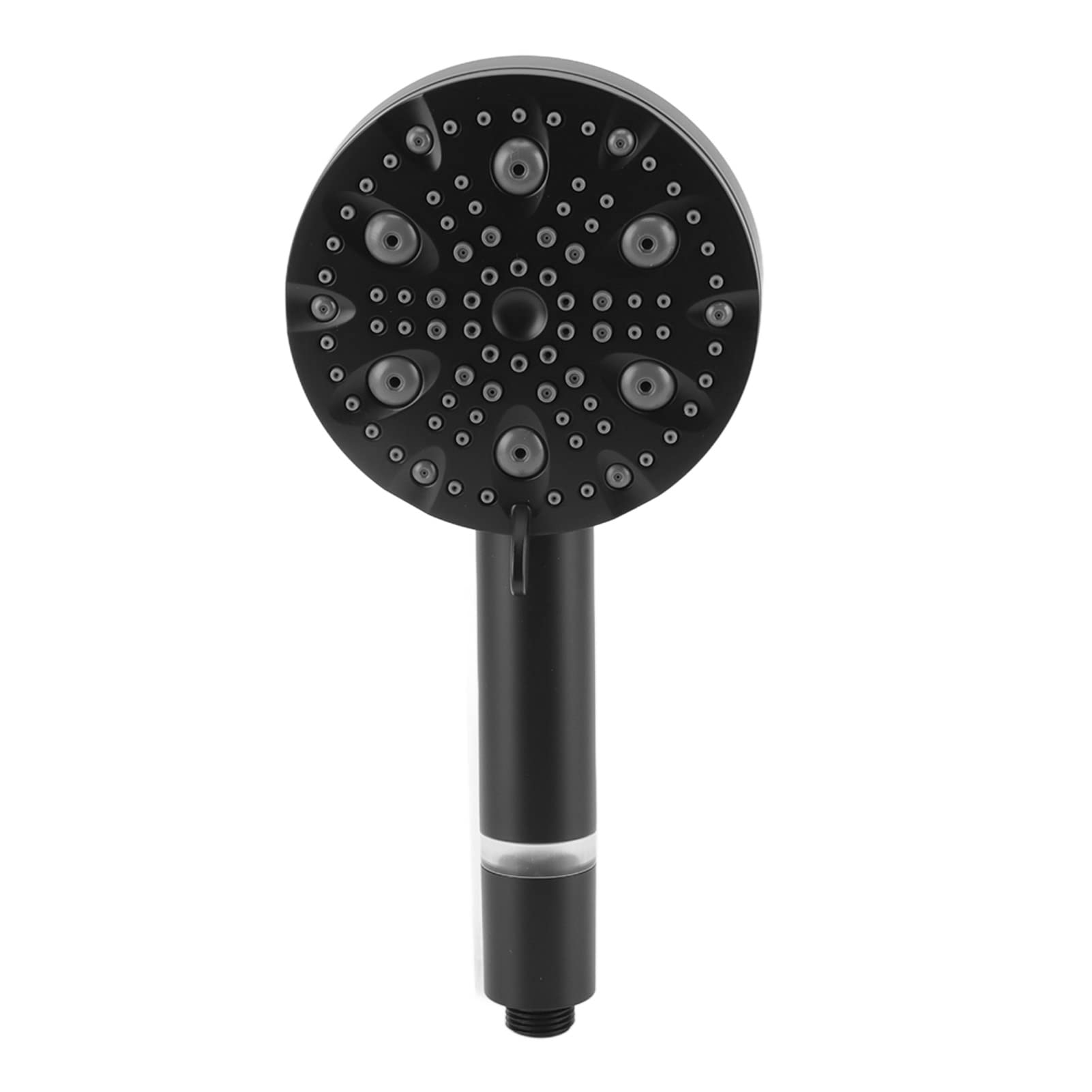 Jet de douche puissant et douchette filtrante anti calcaire noire multi-fonctions