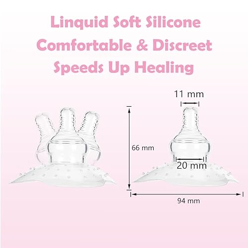 Miniatura 3 de Escudo de pezón perfecto para madres lactantes con pezón invertido y dolorido con funda de transporte para madres lactantes