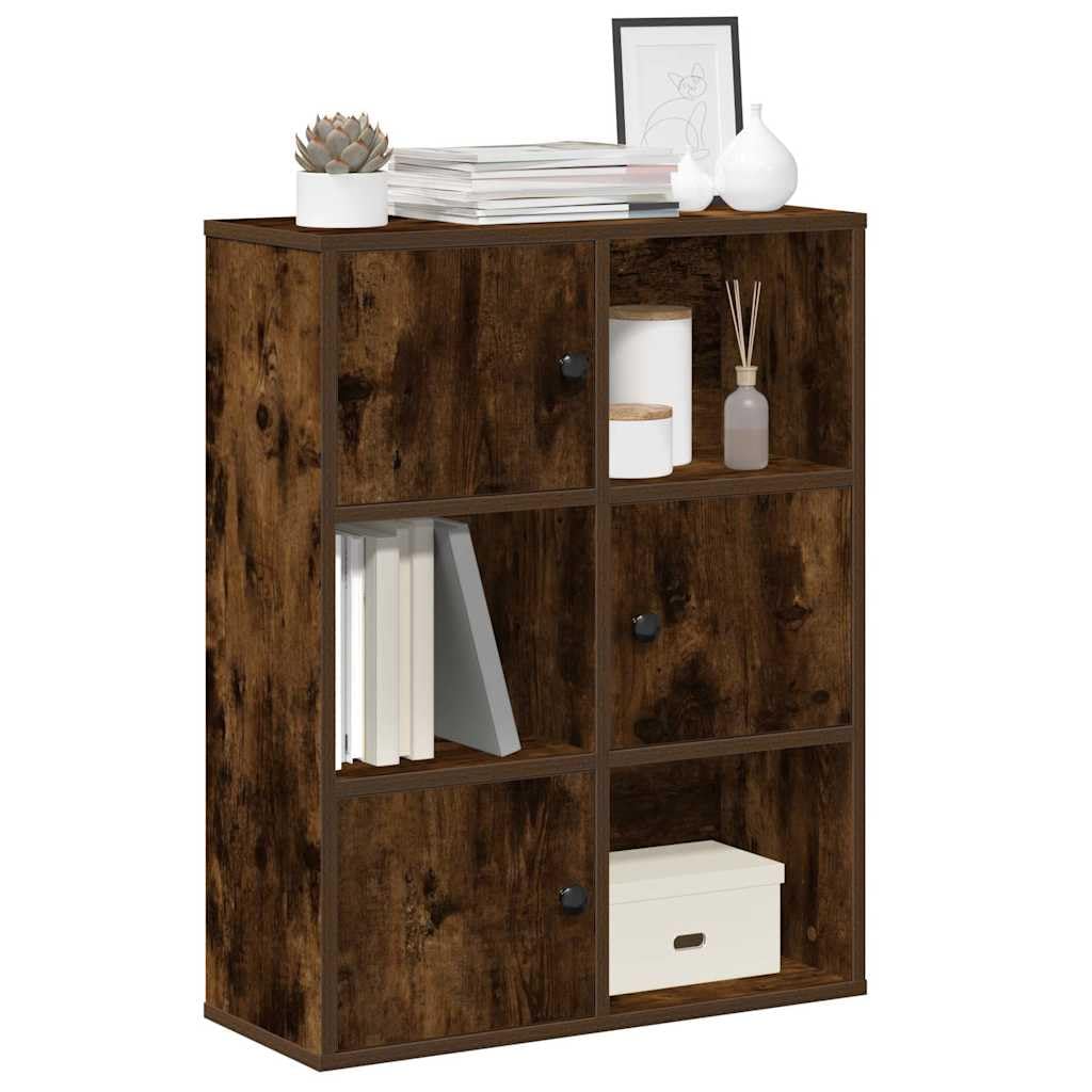 Generisch Bücherregal Räuchereiche 60x24x76,5 cm Holzwerkstoff,Möbel,Regalsysteme,Bücherregale Bücherschränke-860386