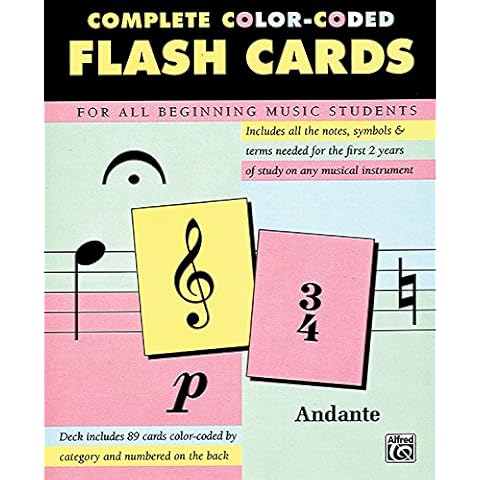 Complete Color Coded Flash Cards for All Beginning Music Students Cover