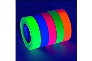 Premium UV Fluorescent Blacklight Reactive Glow Neon Tape