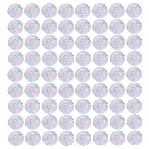 Image of 72 Pcs Window Clings Circles Anti Collision Window Stickers Sun Catcher Stickers for Bird Strikes (Circles)