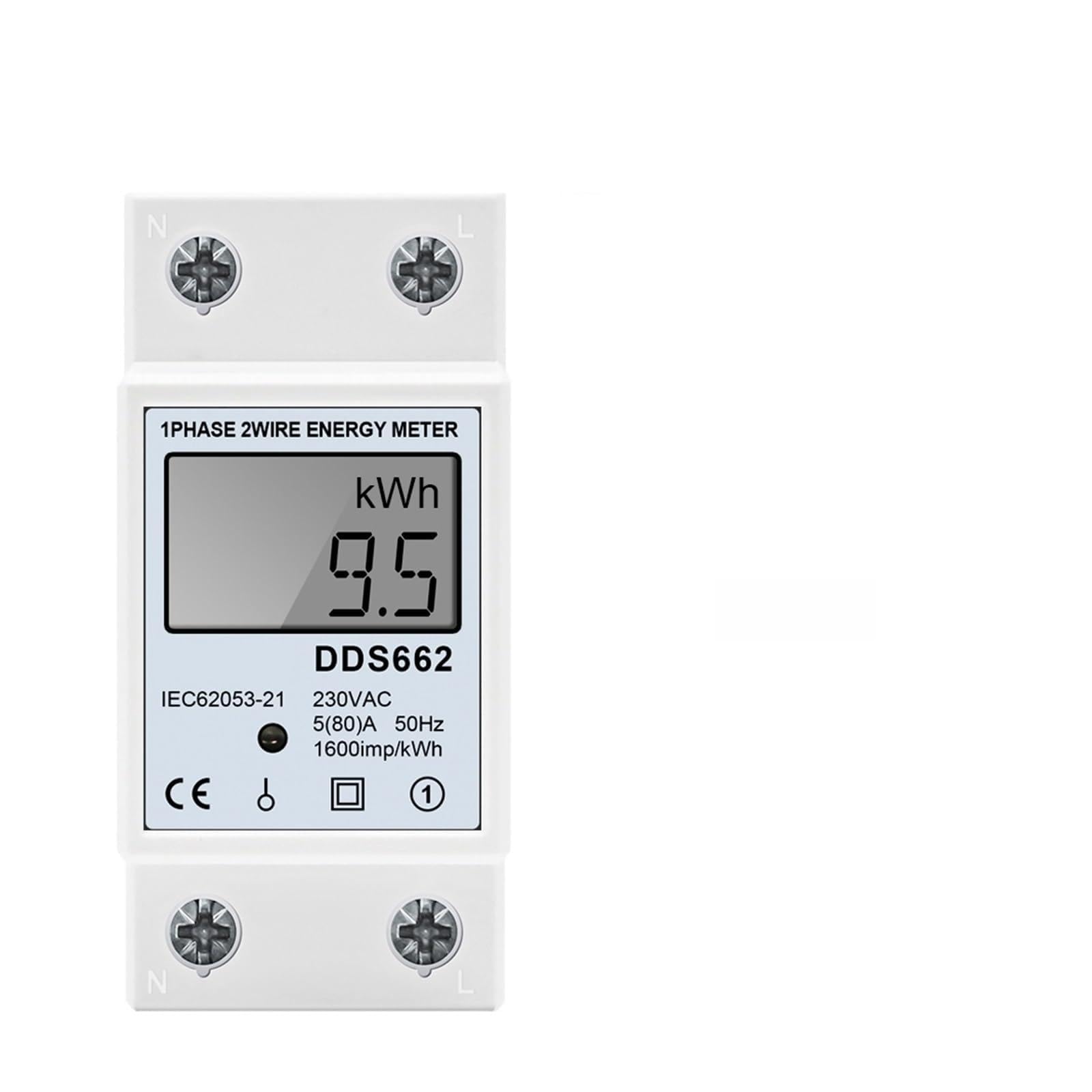 PPOZYLPC DDS662 110V Single Phase LCD Digital Energy Meter