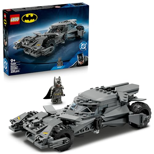 LEGO Super Heroes DC Batman v Superman Batmobile 76331 Super Hero Toy Car Building Kit and Minifigure for Kids Aged 9+ Collectible Merch to Mark the 20th Anniversary (220 Pieces)