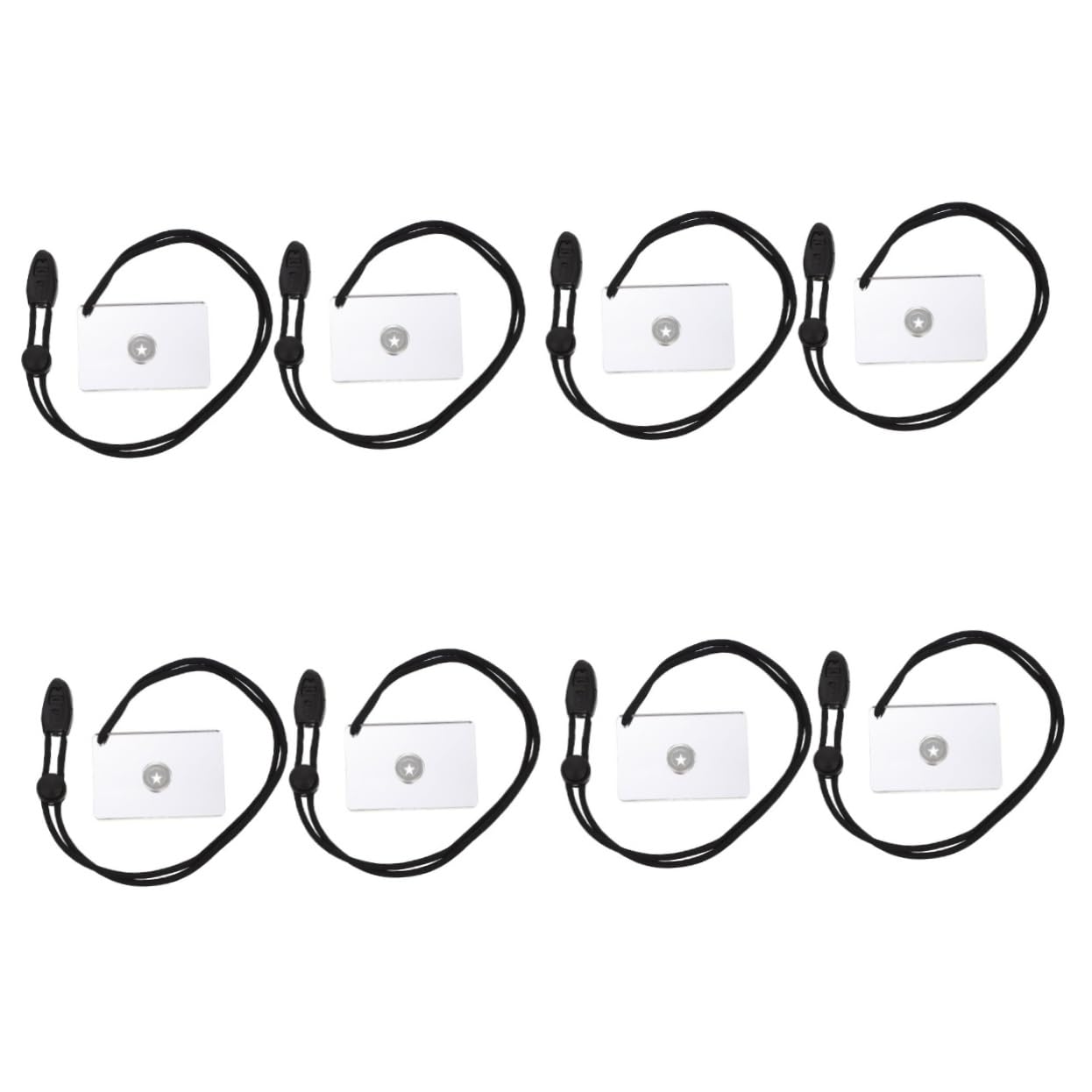 BESPORTBLE Lot De 4 Miroirs De Survie pour L'extérieur en Acrylique pour Le Camping Et La Préparation Aux Situations d'urgence 2 Pièces X 4