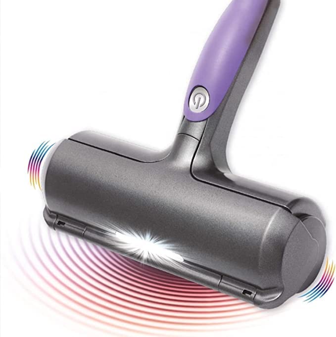 Sonic Technology Pet Hair Removal Roller for Any Home SurfaceDog and Cat SelfCleaning Fur Daddy with LEDNo Adhesive or Sticky Tape Needed, Perfect Fur Remover for Your Home