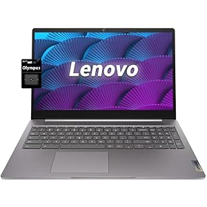 Lenovo Chromebook FHD de 15.6″ – Intel Quad-Core N4120 (> N4020) 4 GB de RAM, 128 GB de almacenamiento, (64 GB eMMC+tarjeta SD de 64 GB), portátil para el hogar y estudiante, con cámara de privacidad,